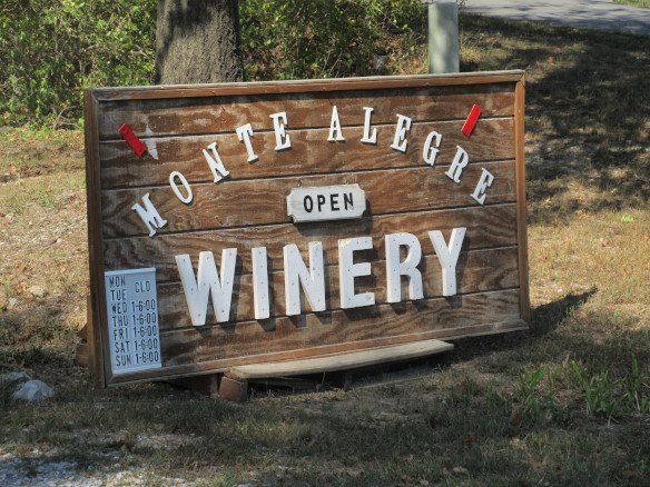 Monte Alegre Winery Sign