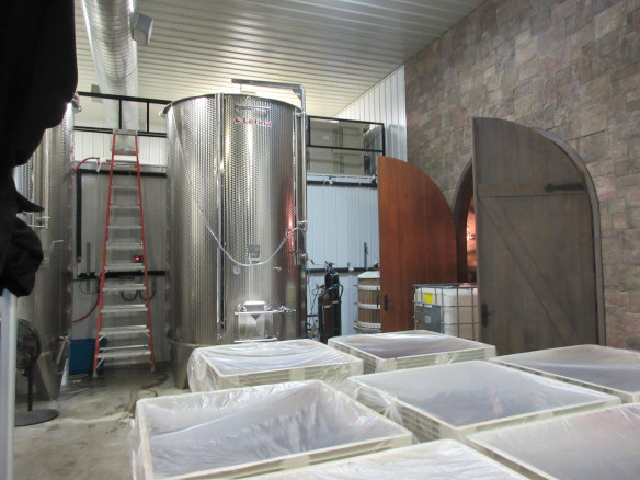 Walkers Bluff Winery Production Room
