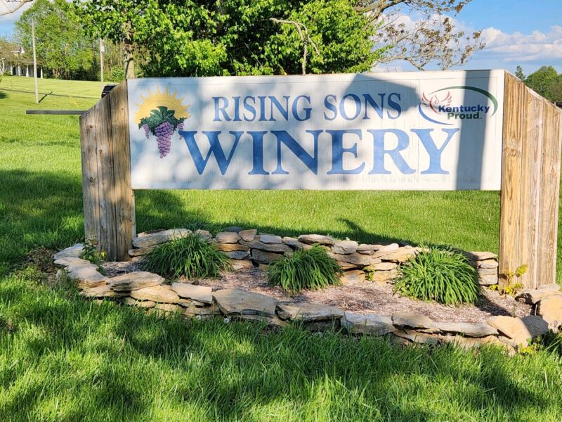 Rising Sons Winery Sign